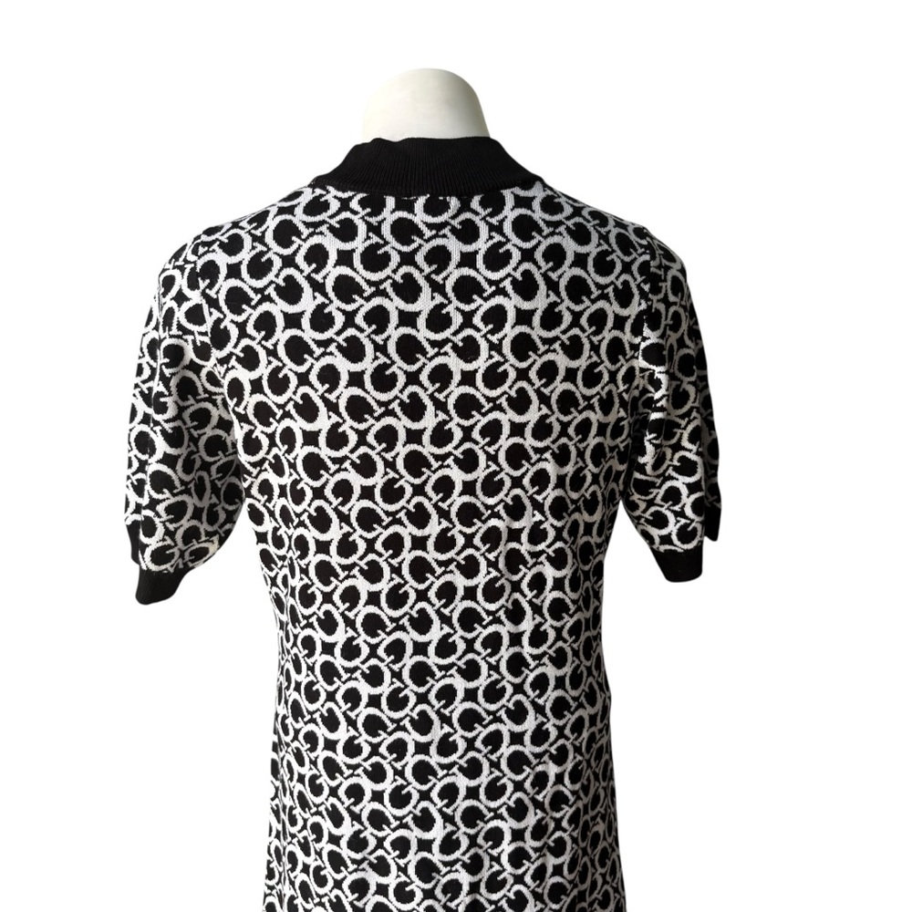 NWT, Guess Lamia 4G Logo Short Sleeve Mock Turtleneck Sweater Dress, Sz XL - Picture 8 of 13